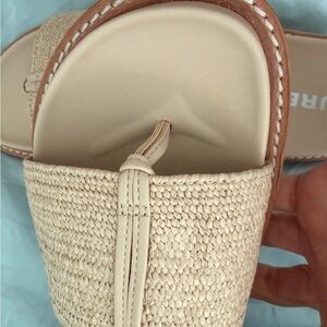 J Slides Tan Woven Espadrilles